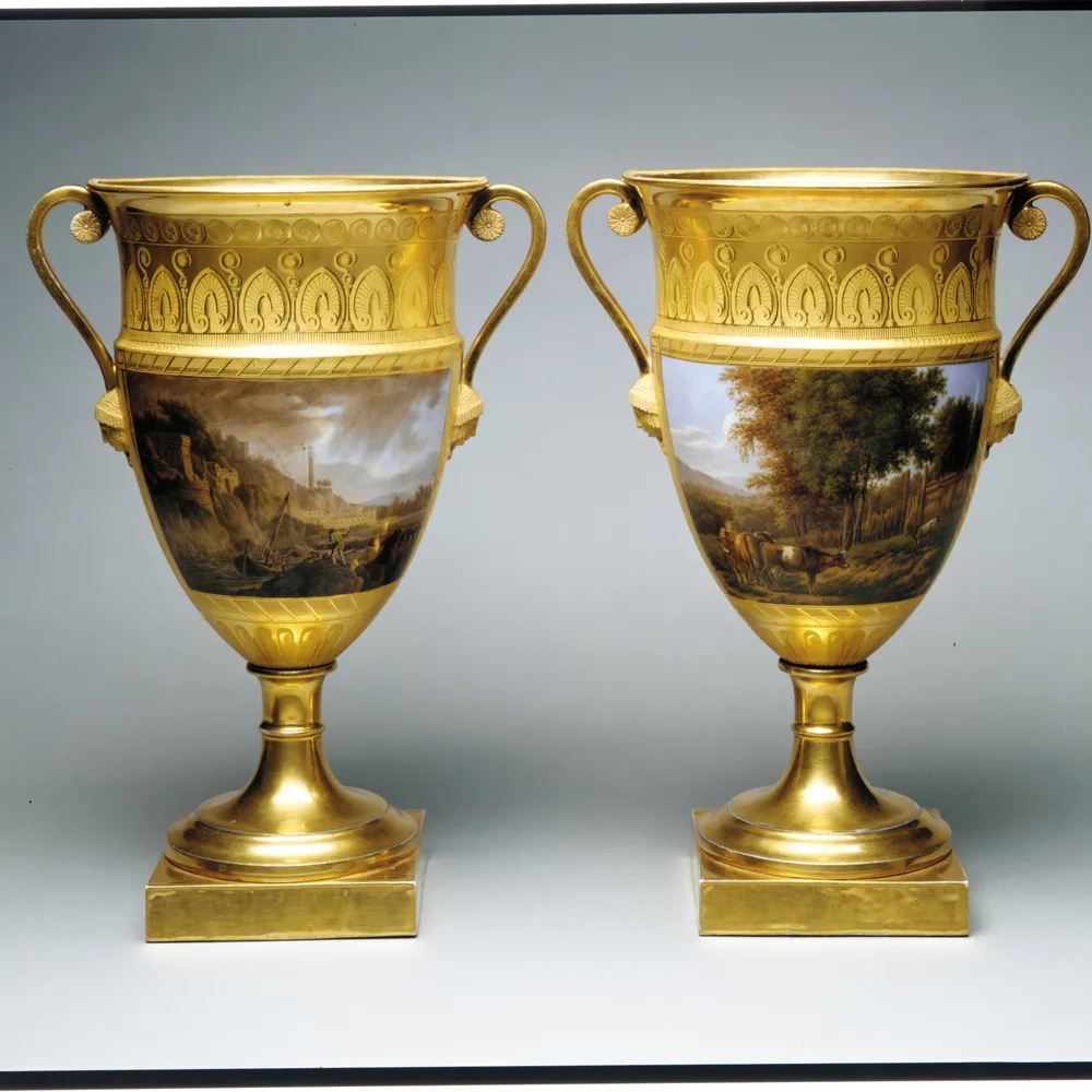 Antique porcelain vase, typical of lots sold in timed online sales